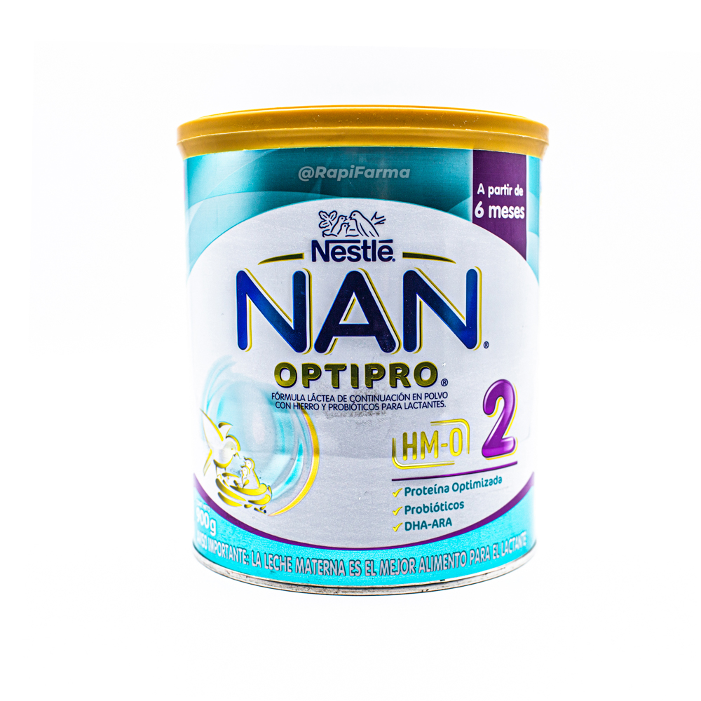 Fórmula Láctea Nan® Optipro® 2 Lata, Proteína Optimizada, Probióticos Y  Dha- Ara - 900g