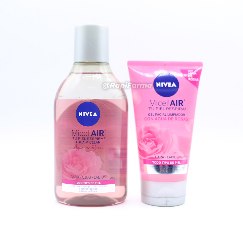 NIVEA Gel Limpiador Facial Agua De Rosas (150 ml), Remueve